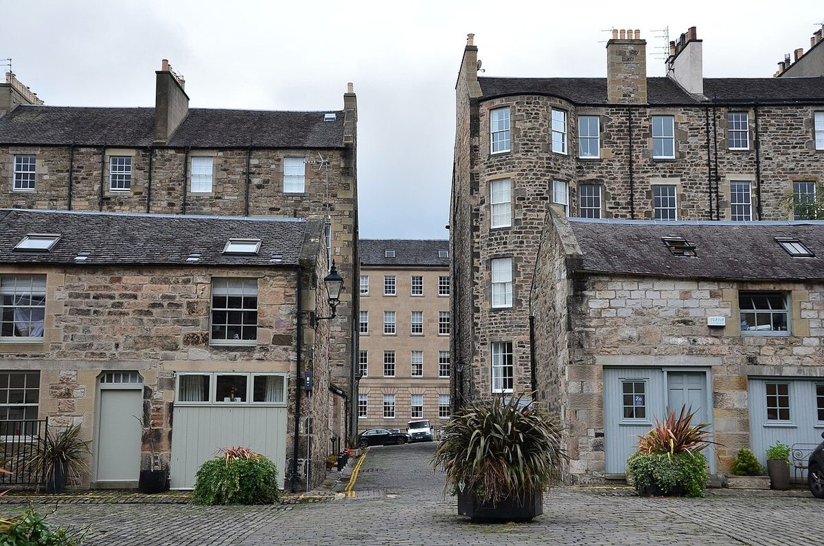 Georgian terraces of Edinburgh's New Town, home to many of the city's classic hotels