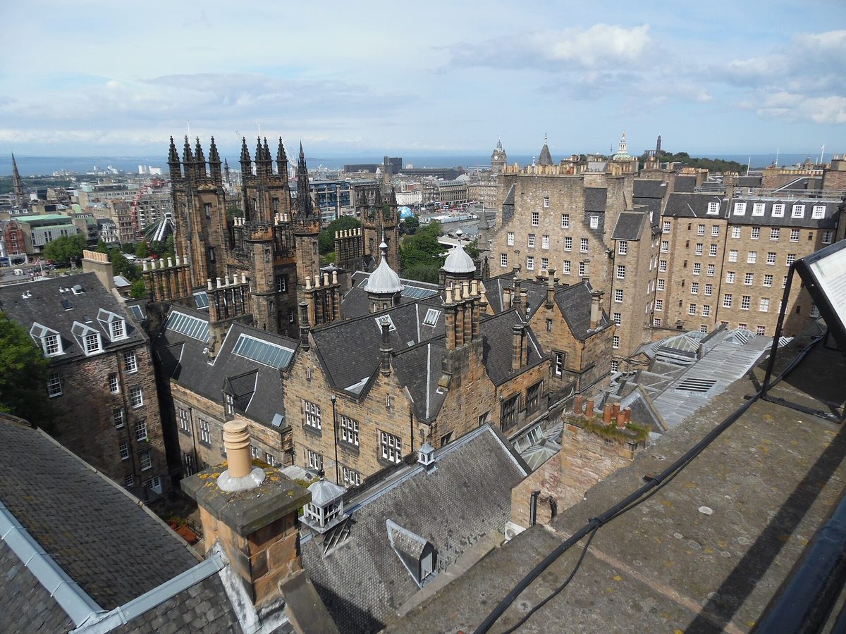 Edinburgh's Old Town skyline with the Castle and spires