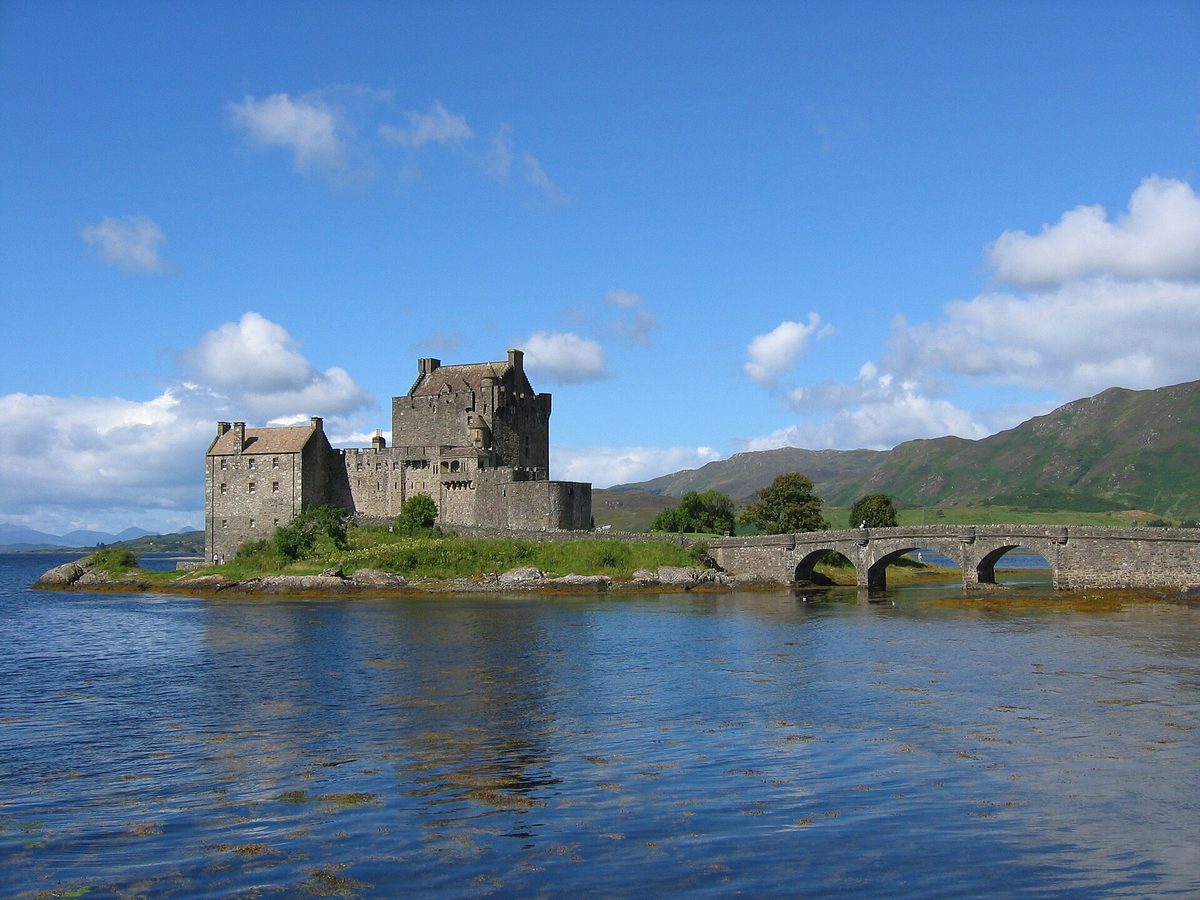 Eilean Donan Castle at the meeting of three lochs