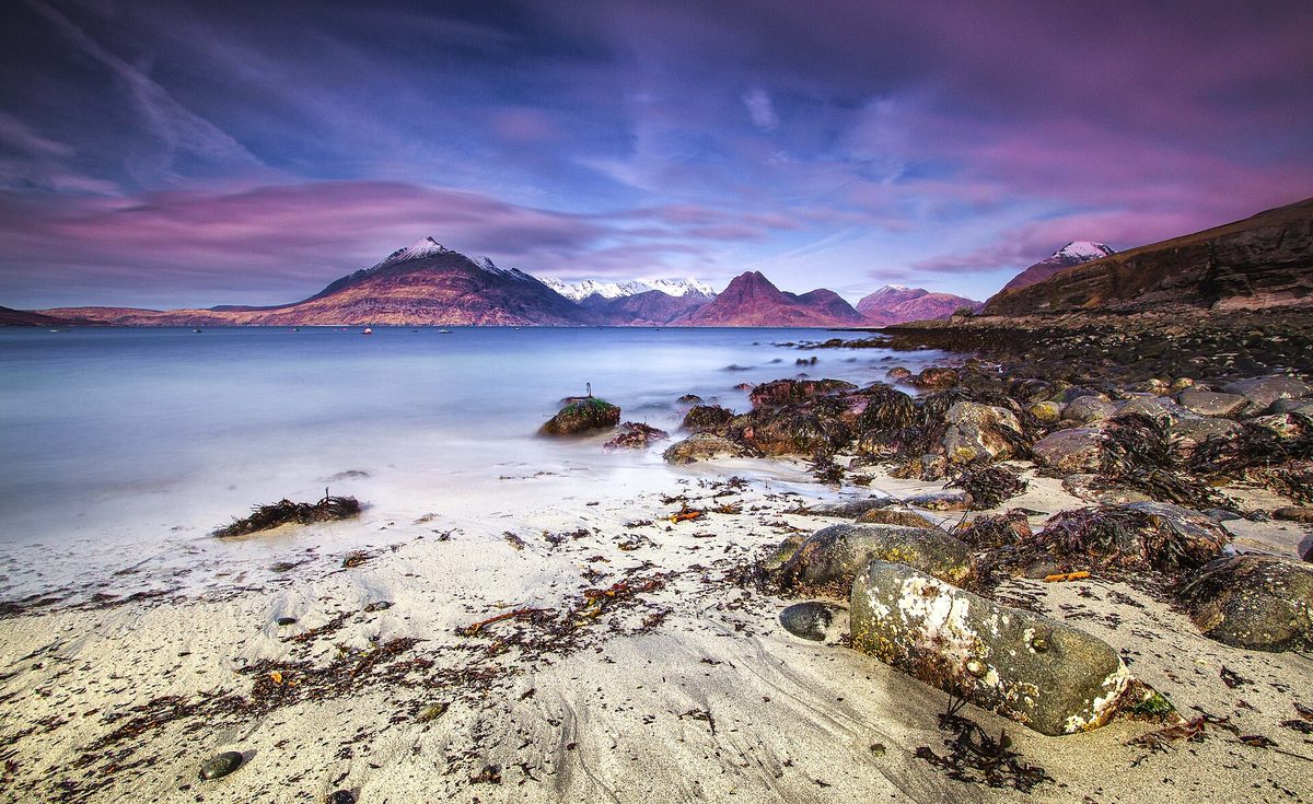 The Cuillin seen across the water from Elgol on Skye