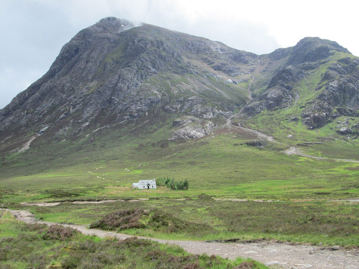 The dramatic mountains of Glencoe in the Scottish Highlands