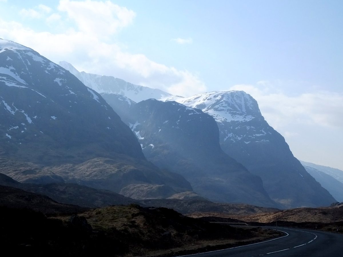 The Three Sisters mountains of Glencoe