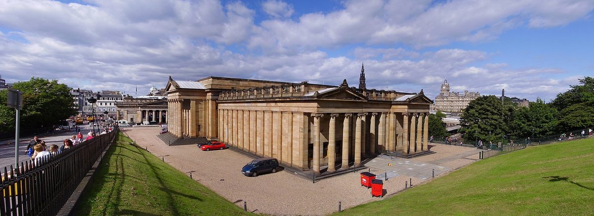 The grand hall of the National Museum of Scotland