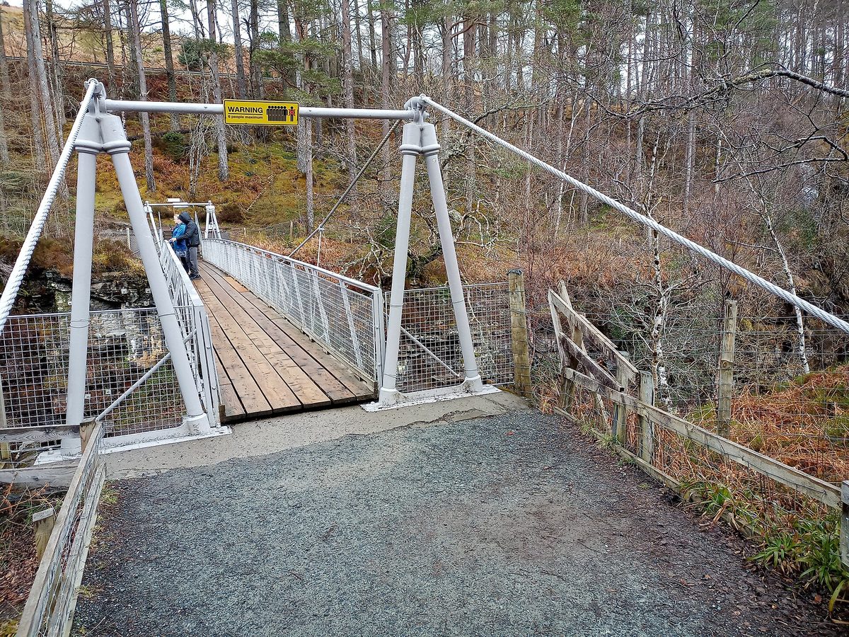 The Falls of Measach plunging through Corrieshalloch Gorge near Ullapool