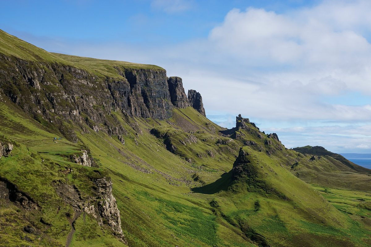 The Quiraing landslip on the Isle of Skye