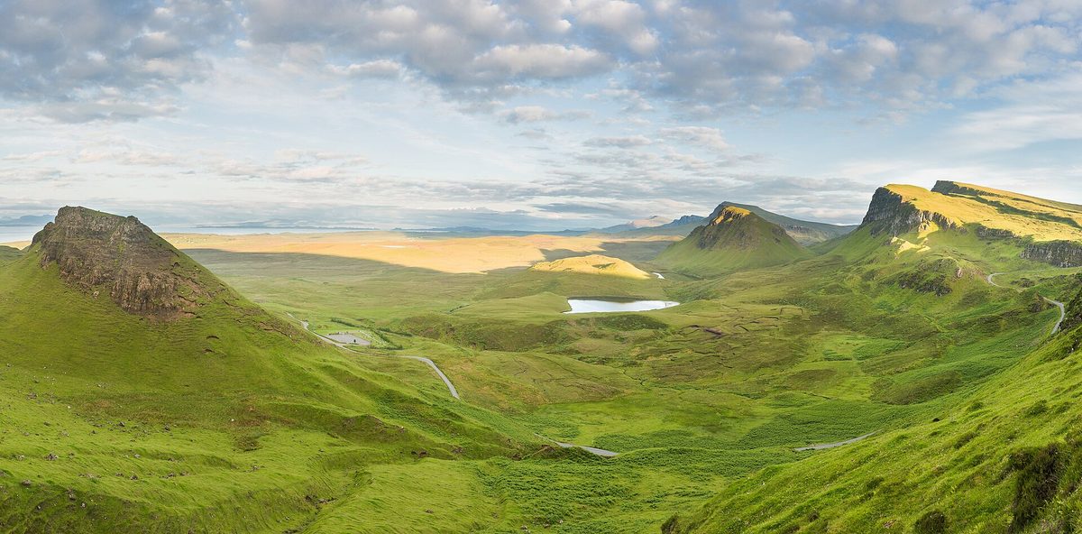 The Quiraing landslip on the Trotternish ridge, Isle of Skye