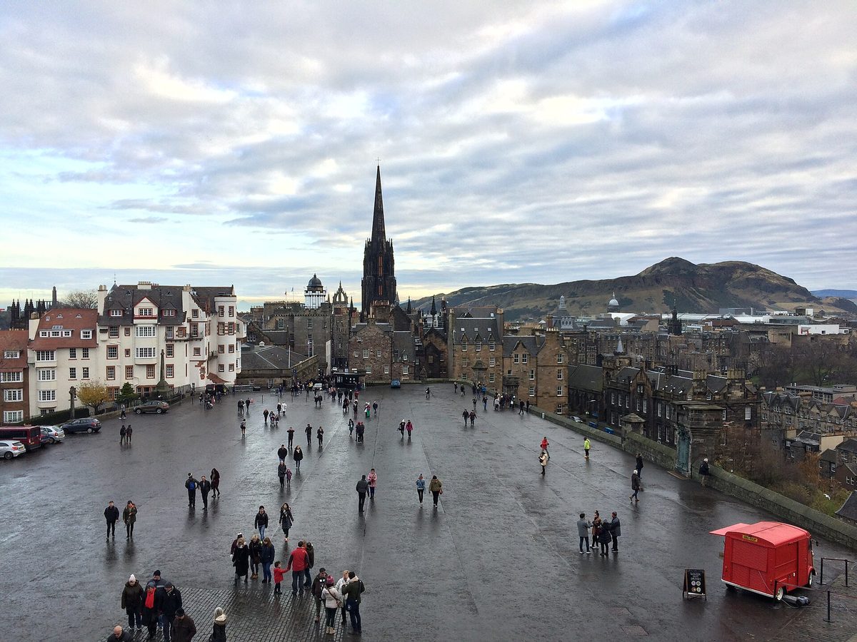 Edinburgh Castle seen from the esplanade - book tickets online to save on entry