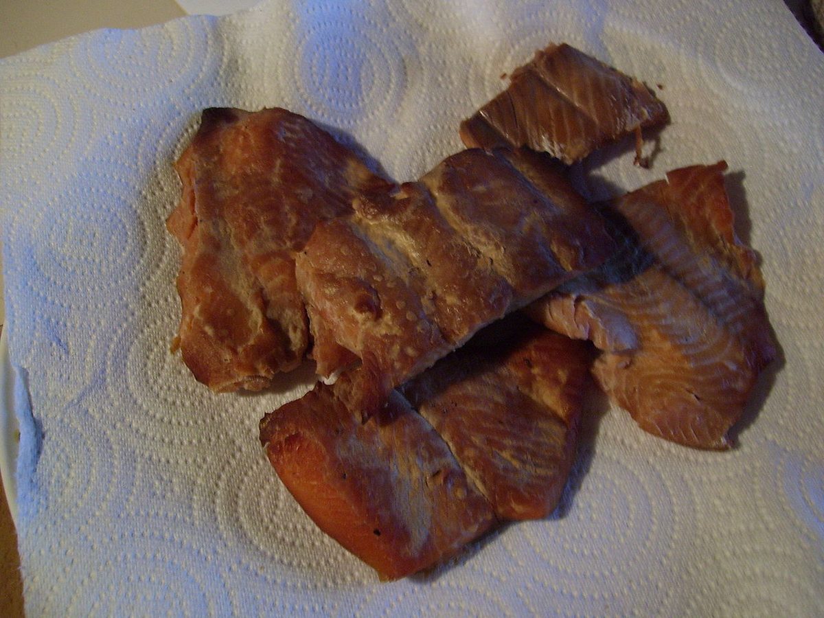 Slices of smoked salmon - Scotland's biggest single food export