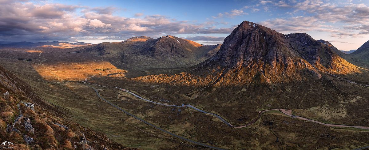 Buachaille Etive Mor standing at the entrance to Glen Coe in the western Highlands