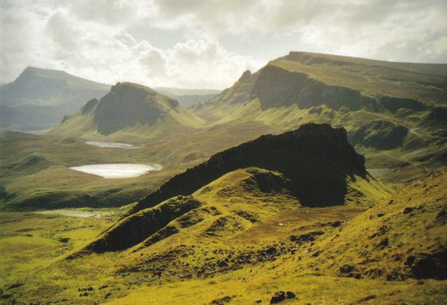The Quiraing landslip on the Trotternish peninsula, Isle of Skye