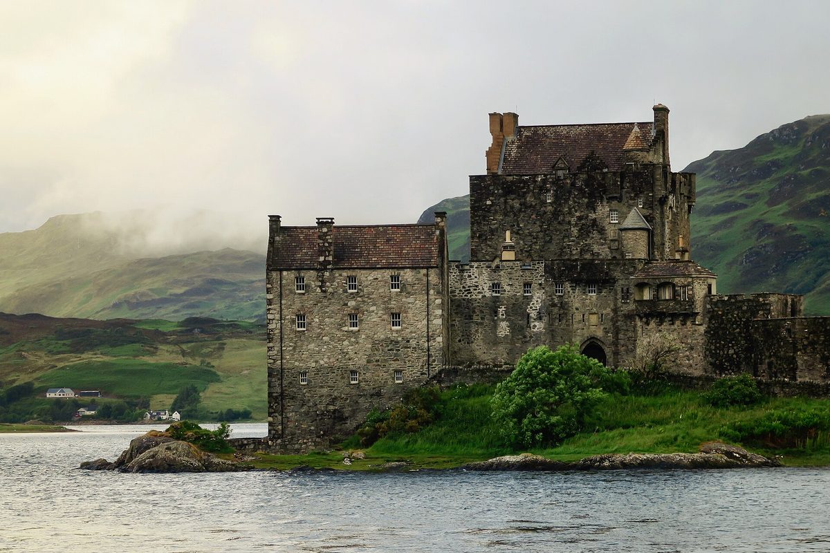 Eilean Donan Castle at Dornie on the road to the Isle of Skye