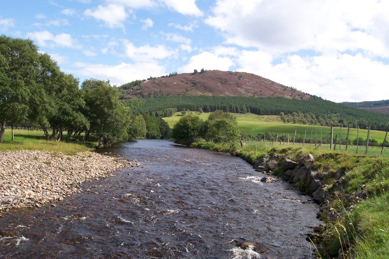 The River Dee running through upper Deeside near Braemar