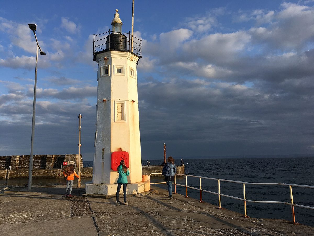 The pier lighthouse at Anstruther harbour in the East Neuk of Fife