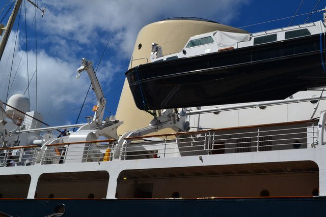 The Royal Yacht Britannia at Ocean Terminal in Leith, roughly two hours for a family visit