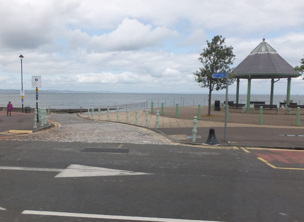 The promenade at Portobello, Edinburgh's seaside suburb and an easy flat walk with a pushchair