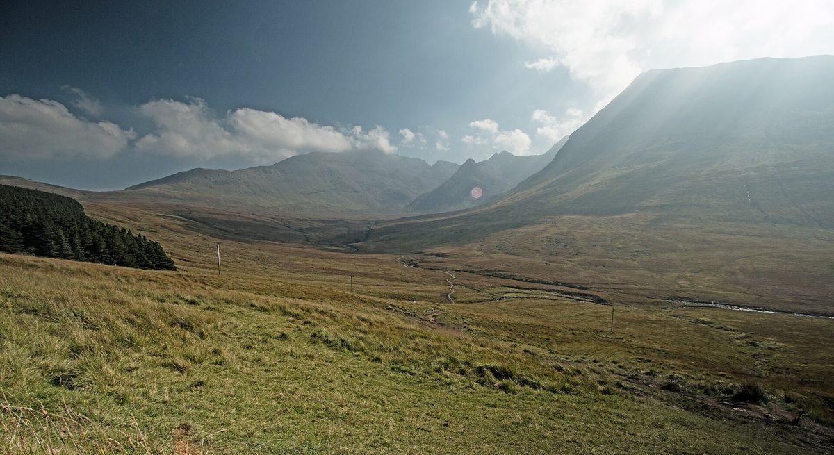 Glen Brittle and the Cuillin, where the Fairy Pools are, forty miles from the Fairy Glen on Skye