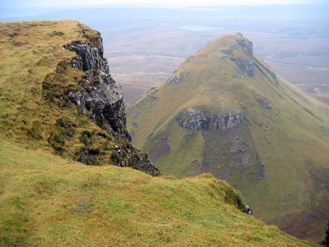 The Trotternish escarpment on Skye, the landslip geology that also produced the Fairy Glen