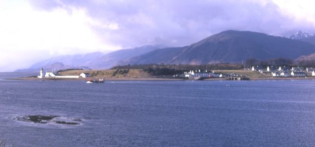 Ardgour across the Corran Narrows, reached by the short Corran Ferry crossing south of Fort William