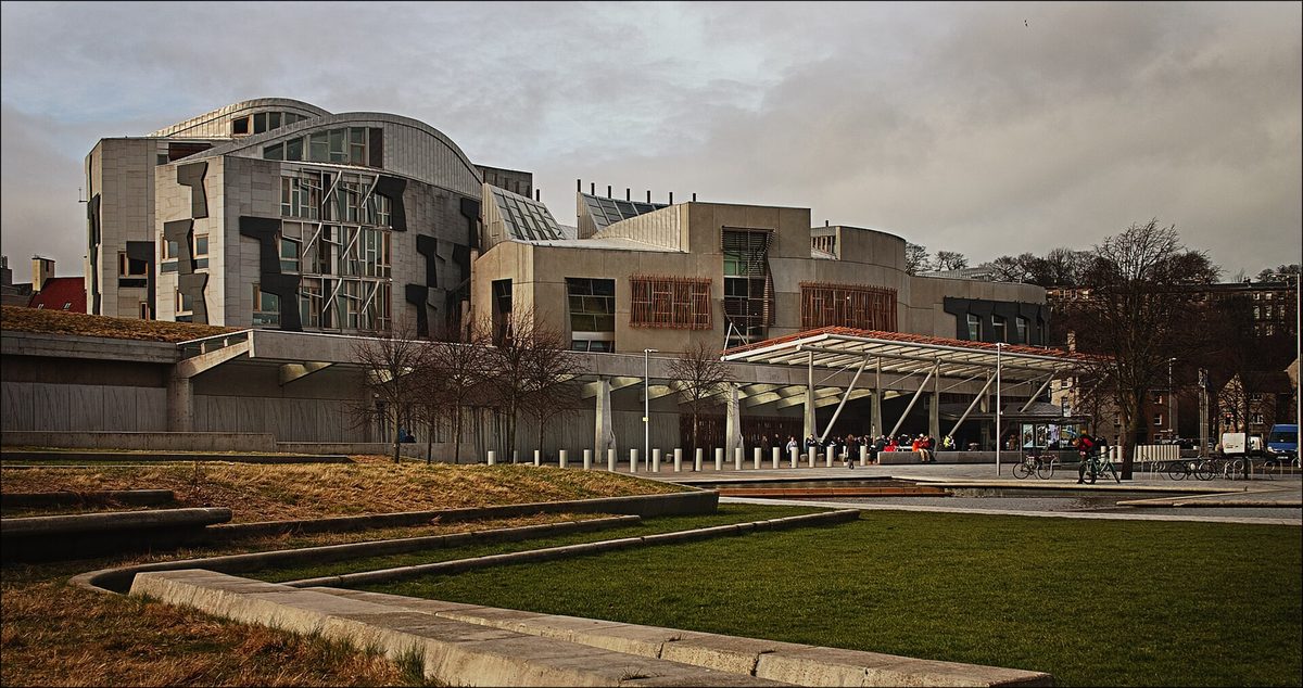 The Scottish Parliament building at Holyrood, where guided tours and debating chamber tickets are free