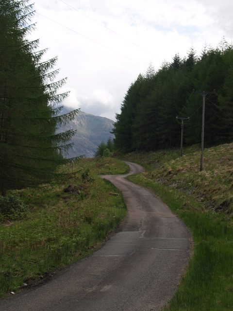 The single-track Glen Etive road, a 12-mile dead end off the A82