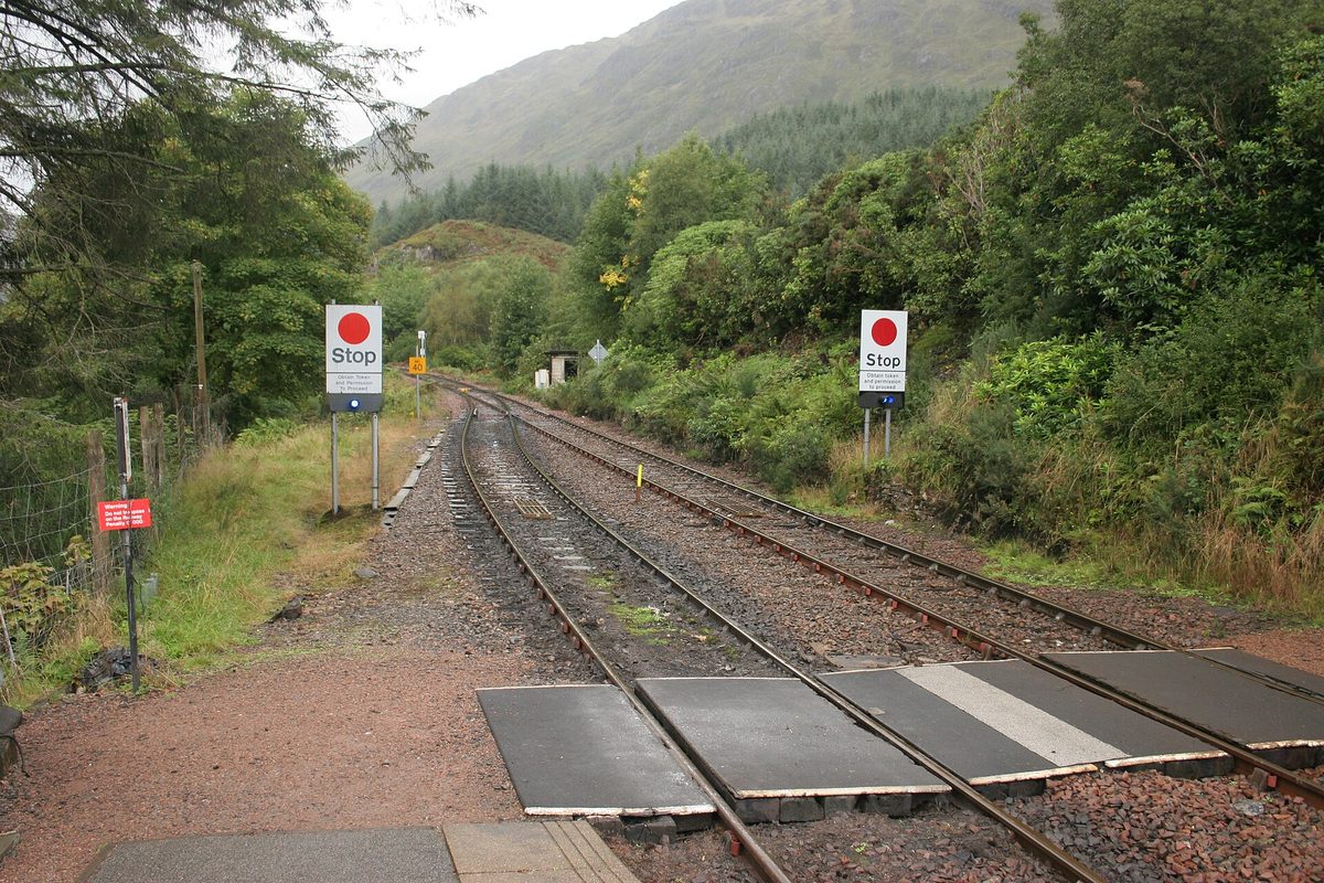 Glenfinnan railway station on the West Highland Line, the stop closest to the Harry Potter viaduct