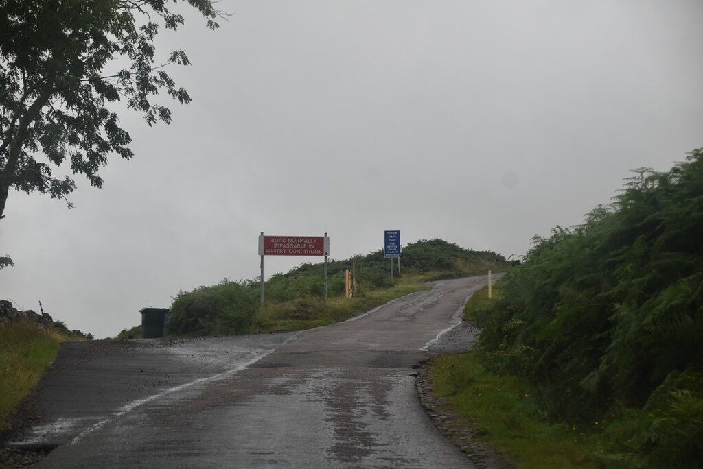 The Bealach na Ba single-track pass road near Applecross, historically a cattle drove road