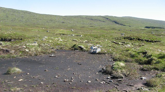 Peat bog and damp acidic ground on Rannoch Moor, prime midge breeding habitat