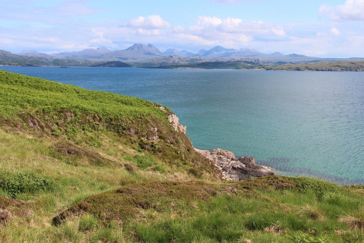 Loch Gairloch looking across to the Torridon mountains in Wester Ross