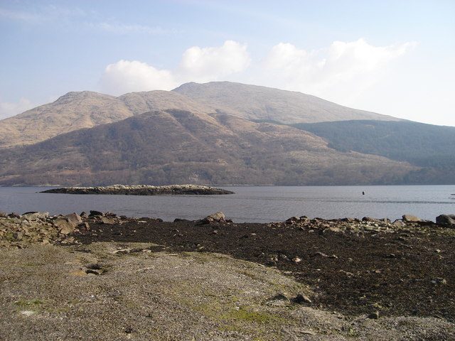 The tidal shoreline of Loch Etive, a sea loch reaching inland from Argyll
