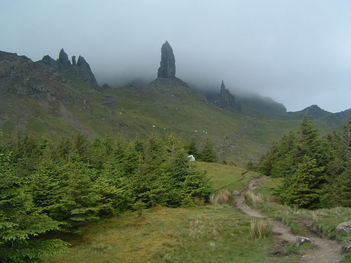 The Old Man of Storr pinnacle on the Trotternish ridge, Isle of Skye