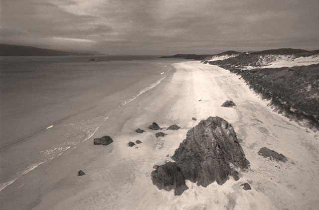 The long sweep of sand at Balnakeil Bay near Durness on Scotland's north coast
