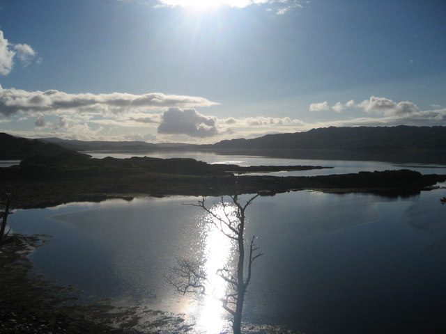 Applecross Bay looking across the Inner Sound towards Raasay and Skye