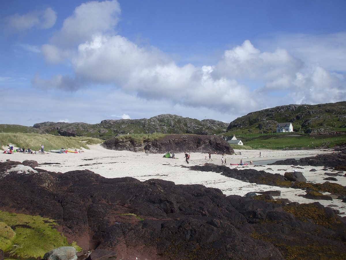 Clachtoll Beach in Assynt, one of the best beaches on the North Coast 500