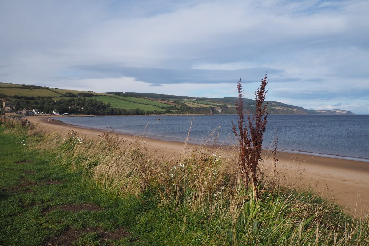 Rosemarkie beach on the Black Isle, close to the first campsites on the NC500