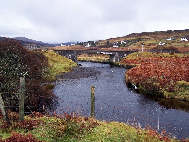 The township of Glendale on the Isle of Skye, the last settlement before Neist Point