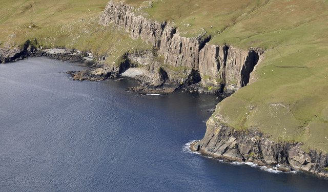 Sea cliffs on the Duirinish peninsula near Waterstein Head, north of Neist Point
