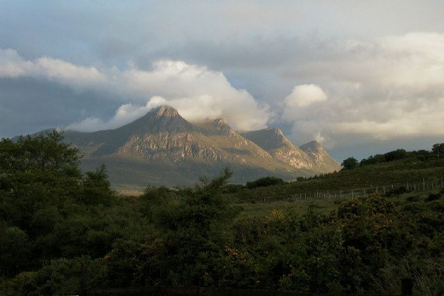 Ben Loyal seen from the Kyle of Tongue on the north coast section of the North Coast 500