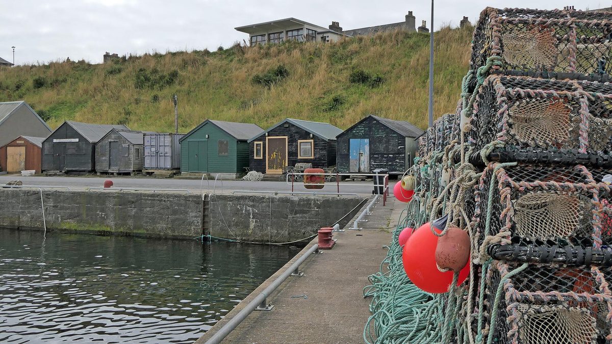 Wick harbour in Caithness, home of the last large supermarket before the north coast