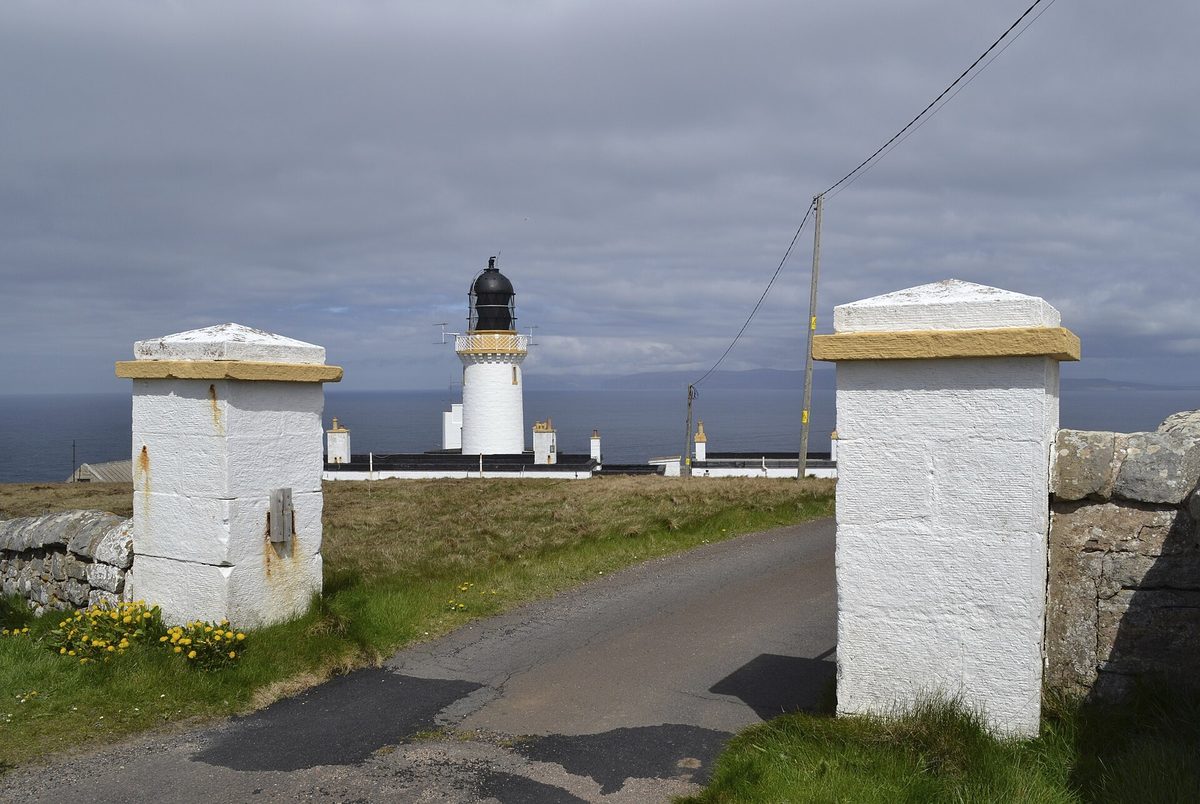 Dunnet Head lighthouse in Caithness, the most northerly point of mainland Britain and a prime northern lights spot