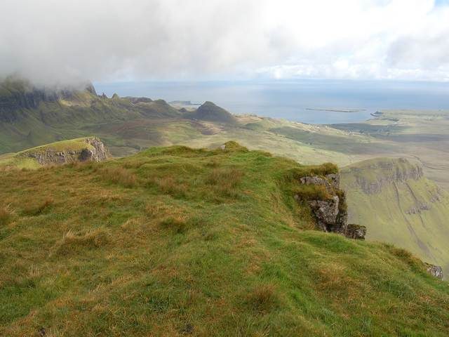 The Trotternish peninsula on the Isle of Skye looking north towards Staffin Bay