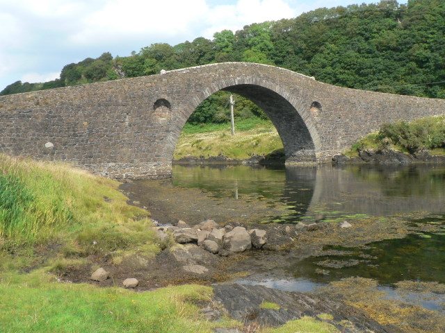 The Clachan Bridge to the Isle of Seil, known as the Bridge over the Atlantic