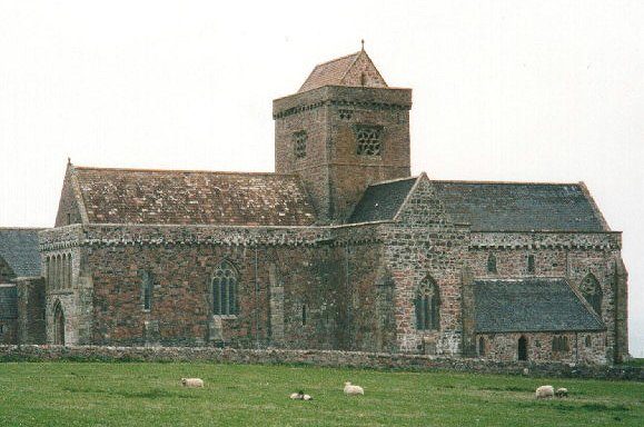Iona Abbey on the Isle of Iona, reached by two ferries from Oban