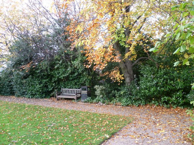 Autumn in Dunbar's Close Garden, the walled garden hidden off the Canongate on the Royal Mile