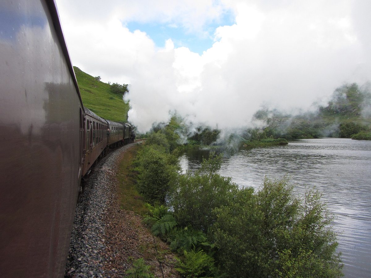 Loch Eilt on the Mallaig extension of the West Highland Line