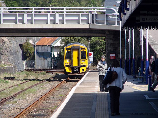 A ScotRail train at Kyle of Lochalsh station, the western end of the Kyle Line from Inverness