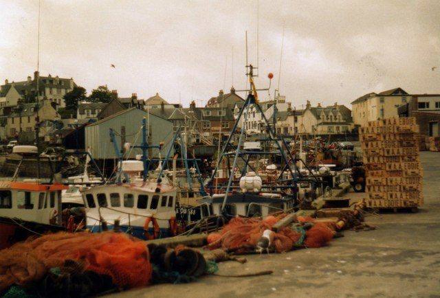 Fishing boats in Mallaig harbour, the West Highland Line terminus and ferry port for the Isle of Skye