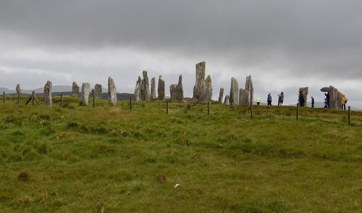 The Calanais standing stones on Lewis, a dramatic foreground for stargazing in Scotland