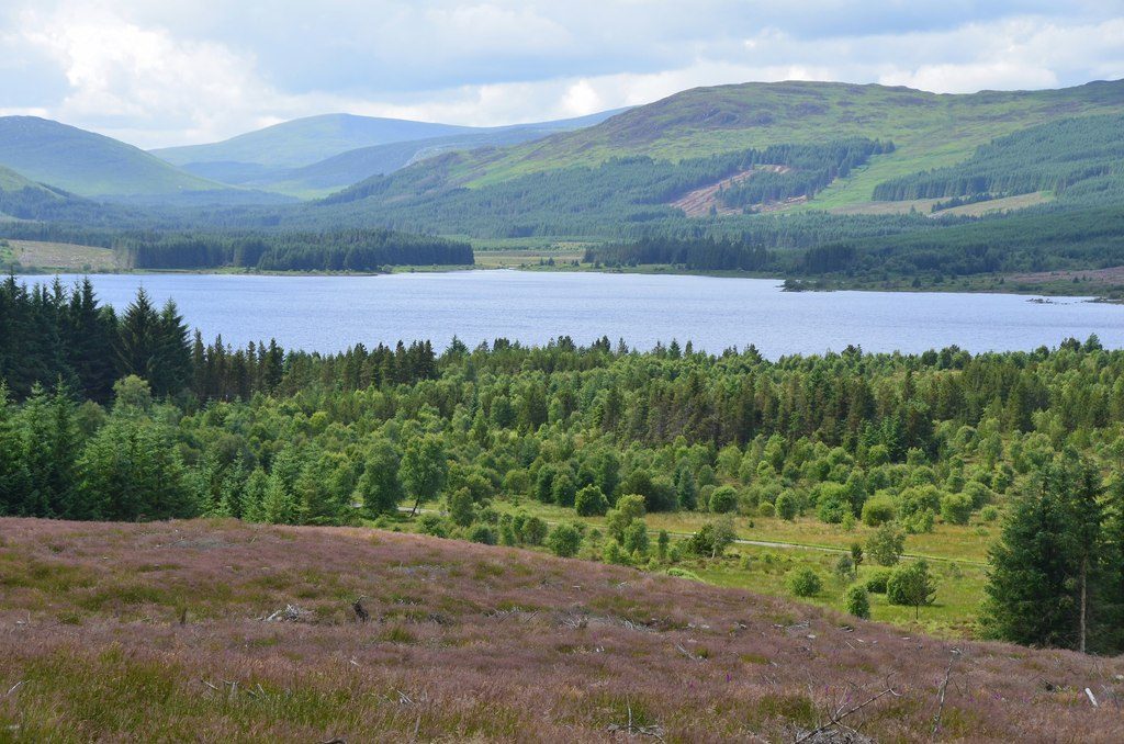 Clatteringshaws Loch in Galloway Forest Park, the UK's first Dark Sky Park