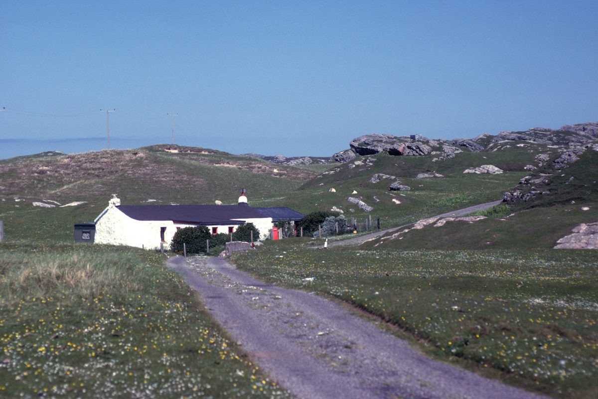 Low, open landscape on the Isle of Coll, a designated Dark Sky Community