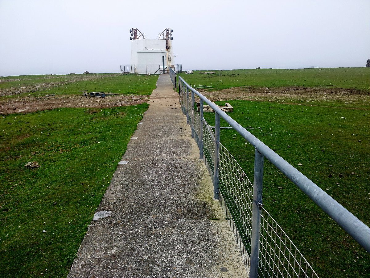 North Ronaldsay lighthouse in Orkney, on an island recognised as a Dark Sky Community
